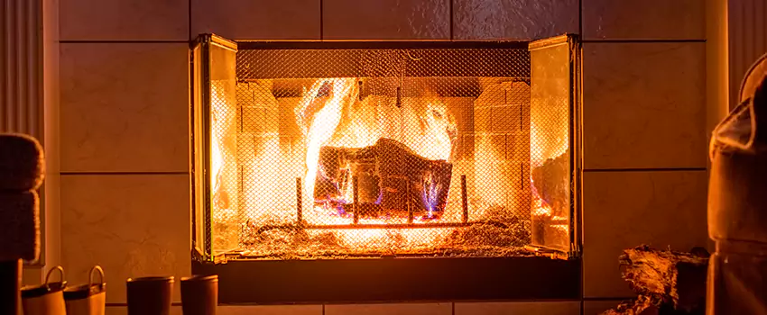 Mendota Hearth Landscape Fireplace Installation in West Seneca, New York