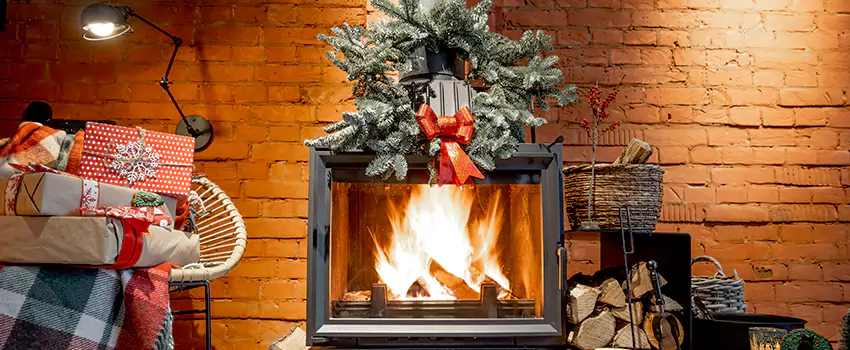 Travis Industries Linear Gas Fireplace Installation in West Seneca, New York