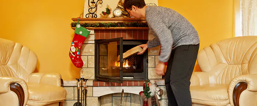 Rusted Metal Fireplace Restoration in West Seneca, New York