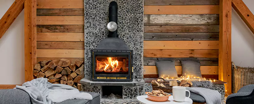 Thelin Hearth Products Direct Vent Gas Stove Fireplace Inspection in West Seneca, New York